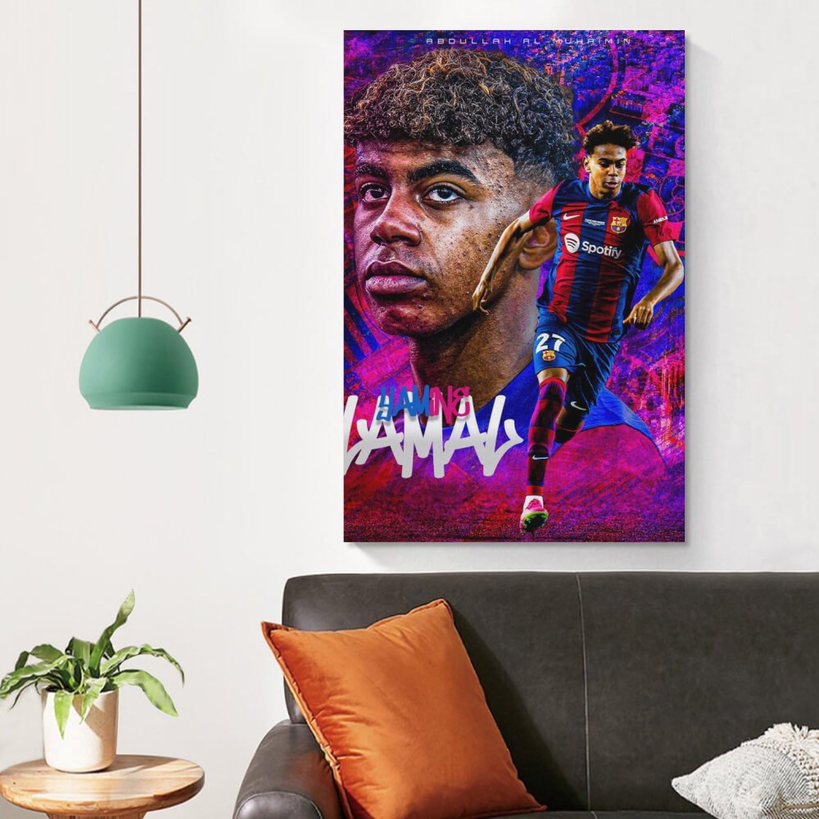 ラミンヤマルポスタープロサッカー選手 (17) アートパネル ポスター